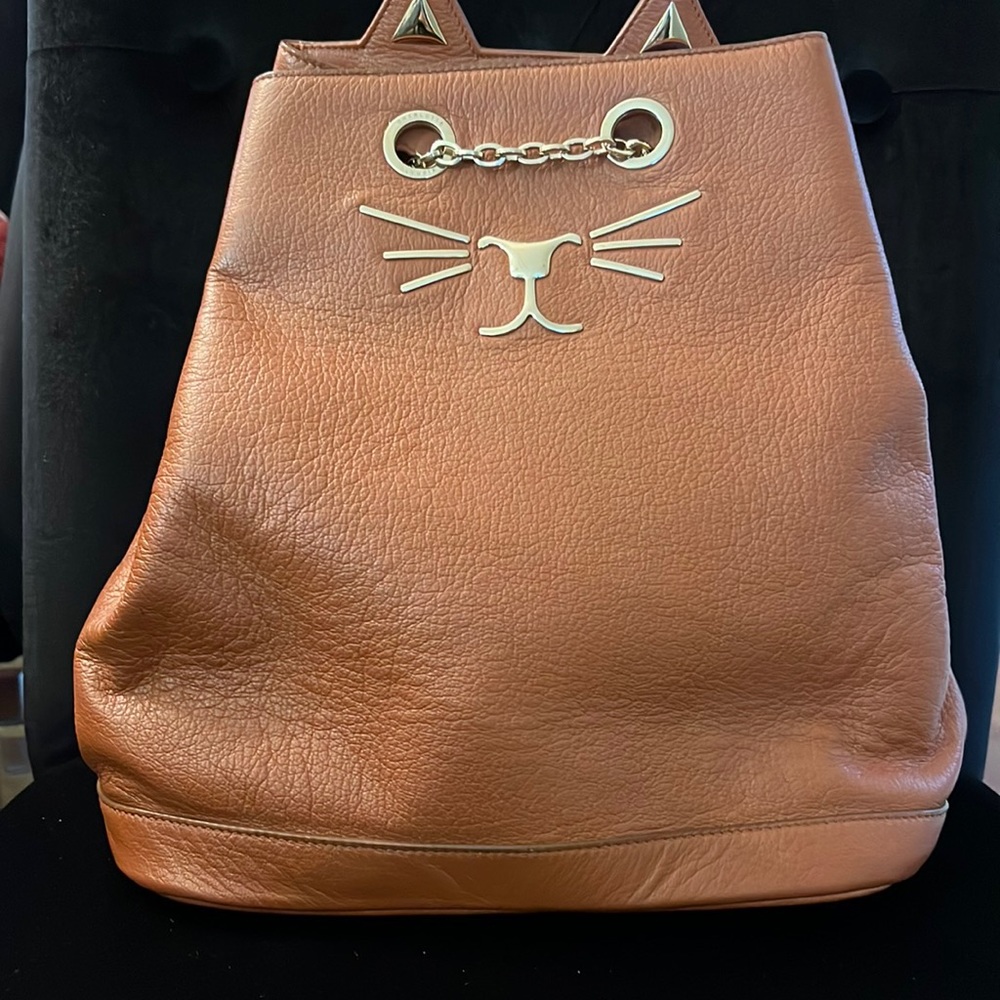 Charlotte Olympia Leather Backback